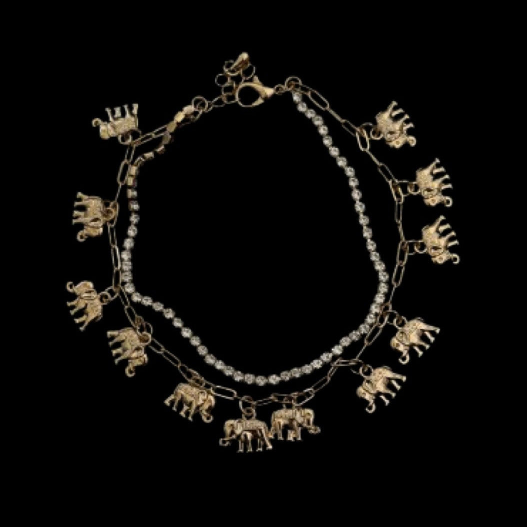 tusker charm anklet