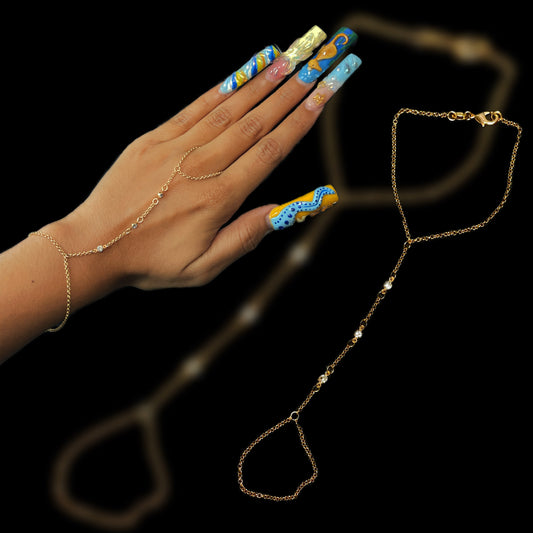 shimmer hand chain